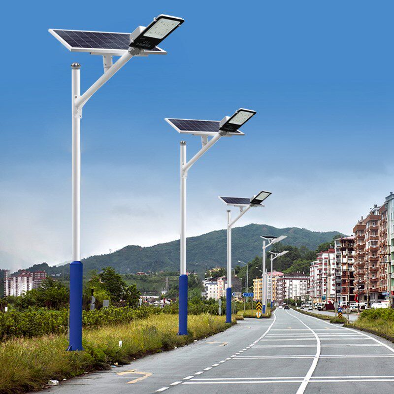 太阳能路灯路灯挑臂led新农村抱箍吸墙电线杆户外庭院灯