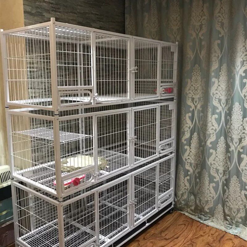 金奥笼具笼子猫笼家用狗笼鸽笼兔笼隔断子母繁殖笼小型犬一二三层