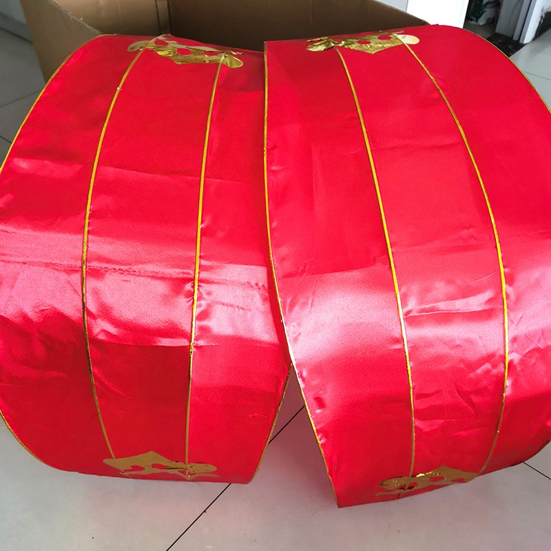 美宫灯红舞蹈道具灯笼片跳舞用拼接灯笼 半片灯笼花瓣半圆灯笼