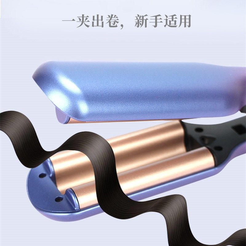 蛋蛋卷蛋头卷发棒负离子水波纹蛋糕卷短发韩式三管卷发器学生宿舍