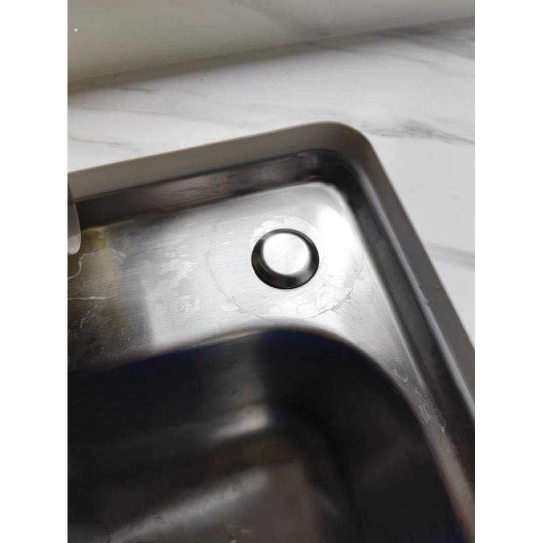 不锈钢边上孔盖水槽盖堵头配件盆池子洗碗皂液器边上孔密封盖装饰