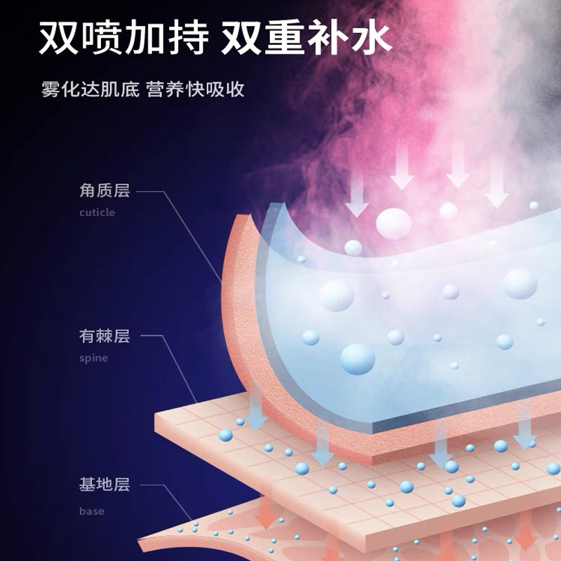 冷热双喷蒸脸仪纳米补水喷雾仪家用面脸部蒸汽机美容院专用蒸脸器