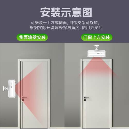 4G红外线远程防盗报警器家用店铺门窗人体感应防小偷连手机警报
