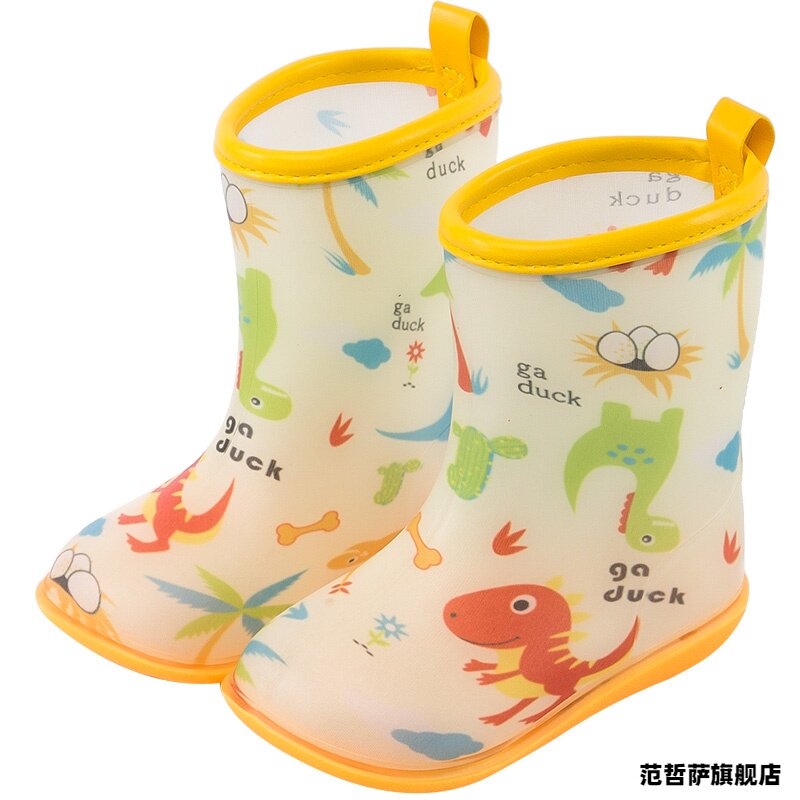 宝宝雨鞋1-3岁2男小童防滑水鞋幼儿轻便儿童雨衣雨具套装雨靴婴^^
