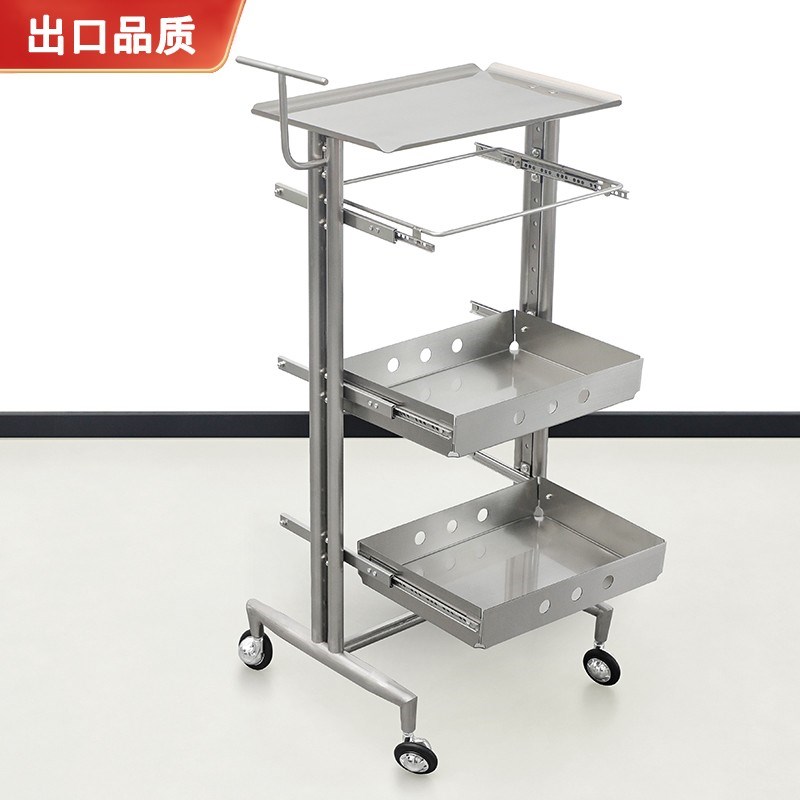 网红理发店工具柜潮店烫染剪发工作柜美容美发院专用不锈钢推车
