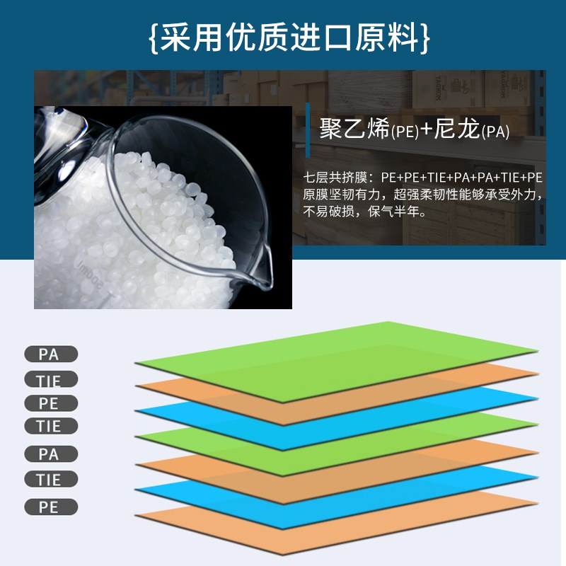奶粉气柱袋10柱防震包装袋快递打包减震抗摔充气袋蜂蜜加厚气泡柱
