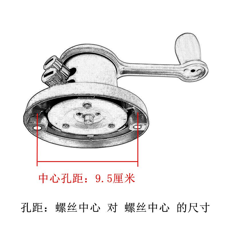 阳台双杆升降器新款欧式推拉手摇器晾衣架换挡摇把手晒衣架摇手器