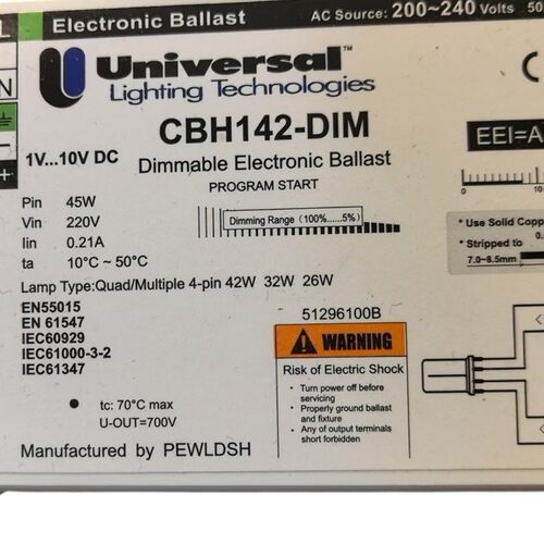 PL-T/C筒灯电子镇流器EB-P226HF-RITD26W调光插管镇流器1x42w
