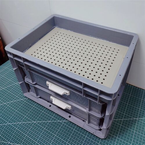 40*30鱼缸龟缸双层抽屉干湿分离盒上虑底滤周转箱