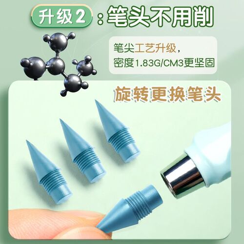 新款彩铅笔画画专用12色免削可擦永恒铅笔美术生彩铅儿童初学者素