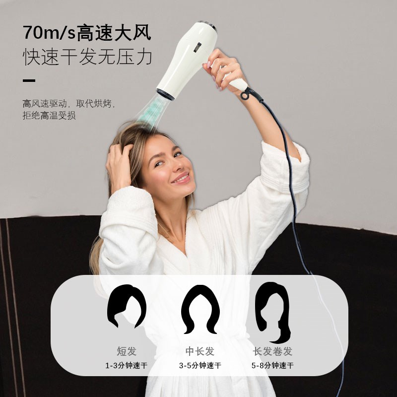 正品JRL电吹风3600发廊发型师专用造型理发店大功率负离子吹风机