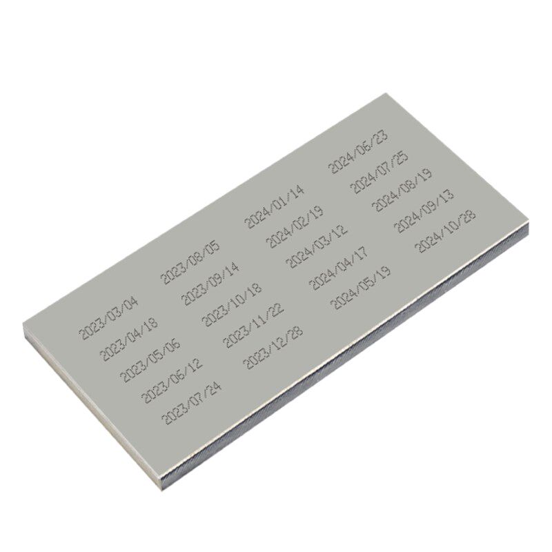 A型85x175移印钢板仿喷码打码机打生产日期食品化妆品模板定制