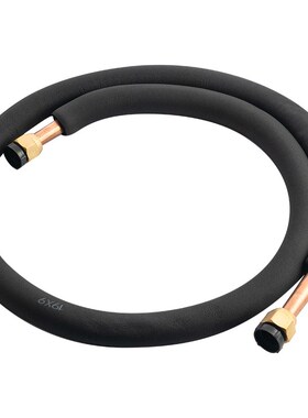 空调铜管全螺纹/波纹管紫铜2匹3p5P12/16/19mmR32/R410专用冷媒管