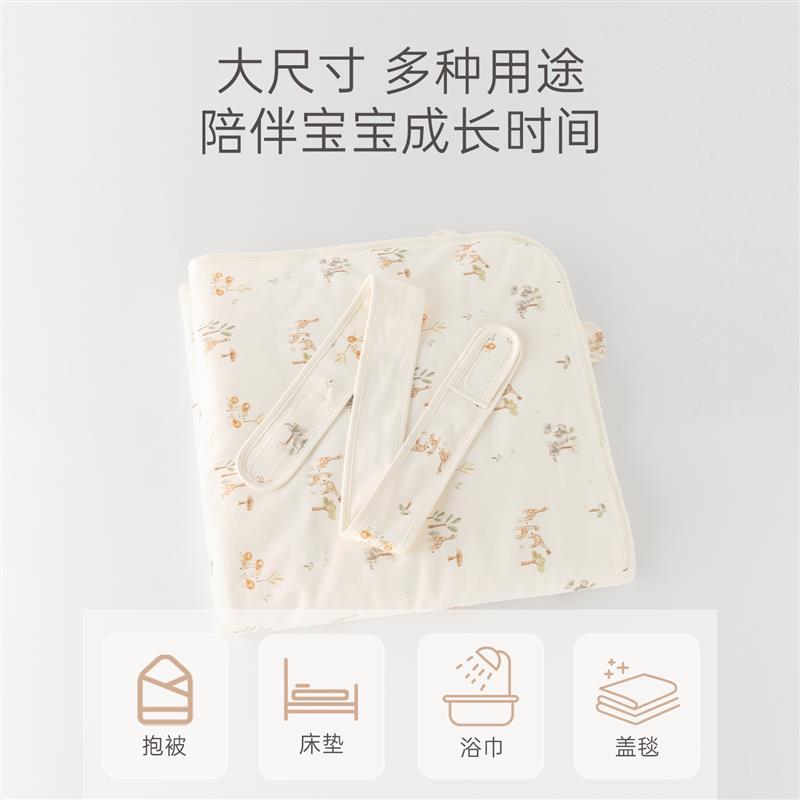 新生儿冬季抱被婴儿加厚保暖防惊跳包巾宝宝产房襁褓巾待产用品