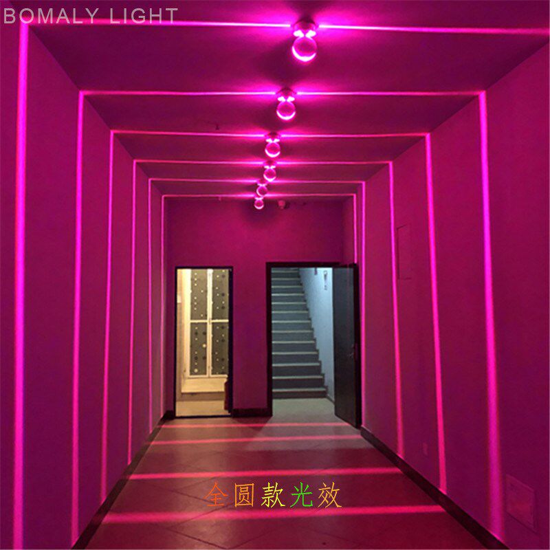 led线条灯铝天花灯过道灯聚光变色跑马灯ktv网咖网红创意走廊射灯
