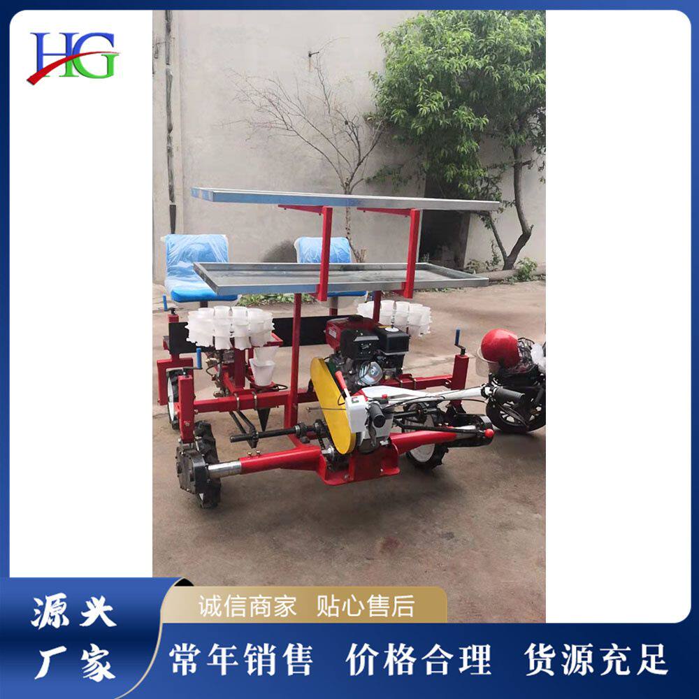 手推式蔬菜移栽机小型自走秧苗种植机农田大棚辣椒苗栽种设备