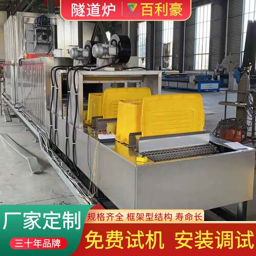 燃气隧道炉厂家 废弃箱烘干隧道炉PLC控制 工业隧道炉 网带烘干炉