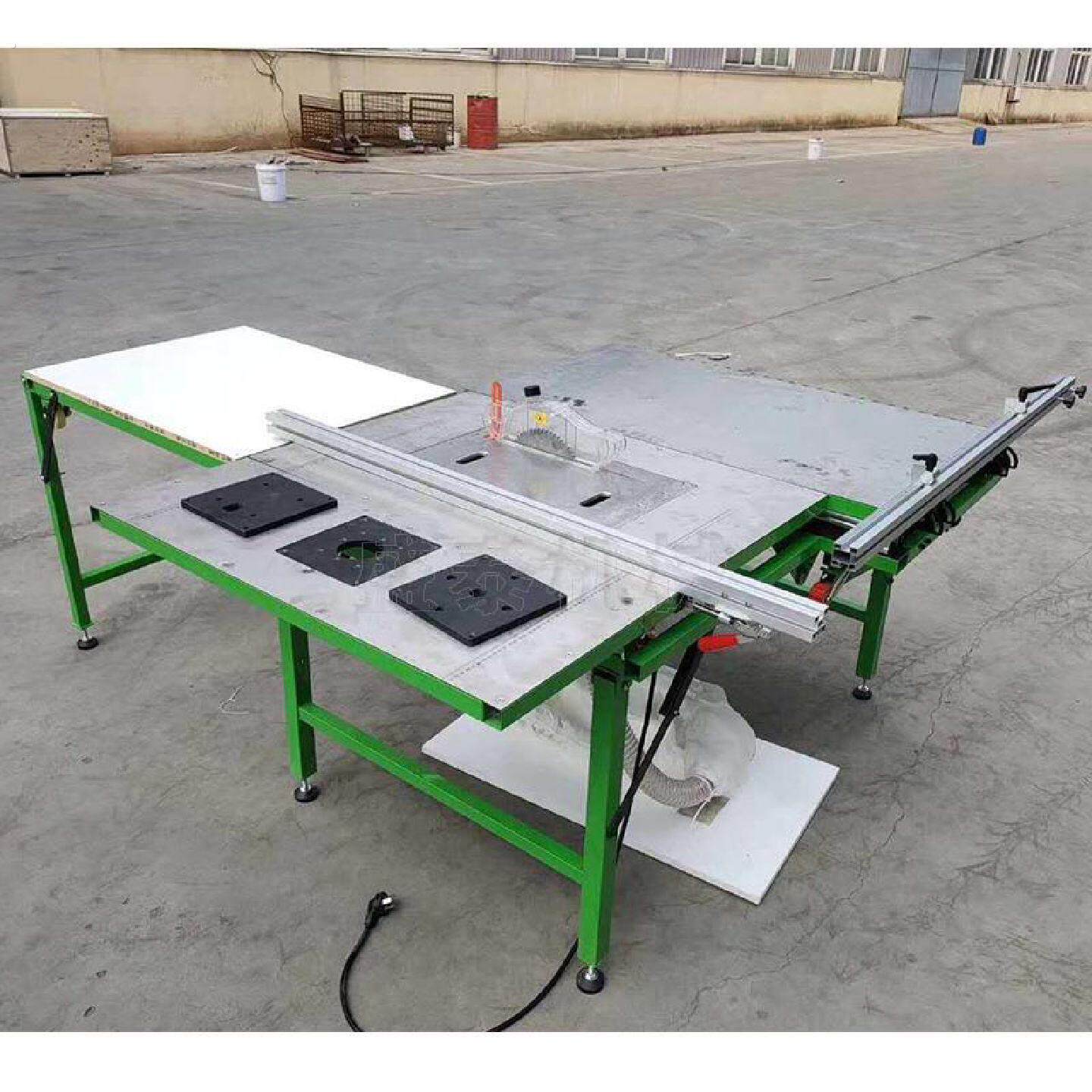 木板锯切下料机双锯片推台锯建筑装潢木工推台锯切推台设备