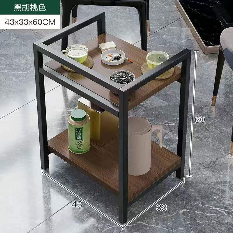 麻将馆茶杯架客厅麻将桌可移动小茶几卧室落地正方形棋牌室茶水架
