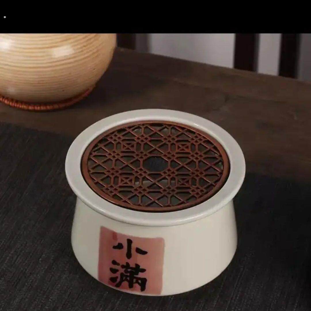 带蜡托陶瓷泡茶炉套装家用茶壶蜡烛煮茶底座加热茶具器提梁围炉烛