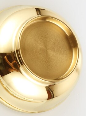 瑞象 5.5英寸加厚黄铜碗饭碗家用好看的米饭碗铜餐具金饭碗摆件