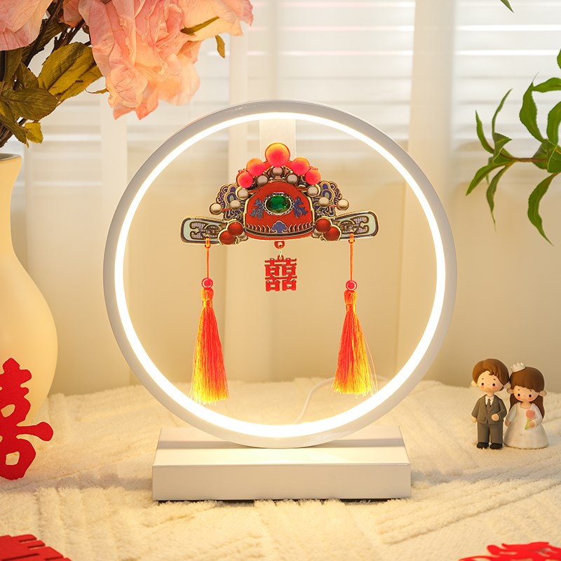 结婚台灯婚房卧室床头灯创意新娘陪嫁喜灯长明灯新婚礼物送新人
