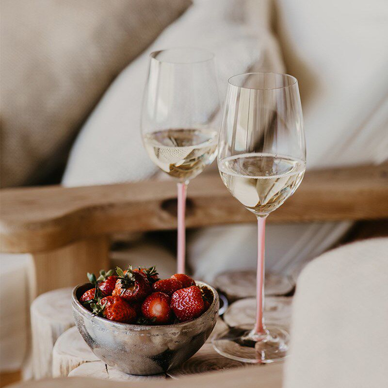 粉色白葡萄酒杯结婚送礼女生粉高档波尔多红酒杯套装家用香槟杯子