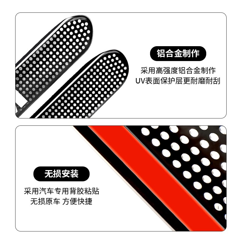适用宝马5系3系X1X2iX3X4X5L座椅下出风口防尘罩车内装饰用品大全