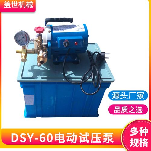 锅炉PPR水管打压泵 测试管道压力增压泵 DSY-60电动试压机