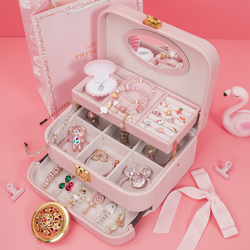 儿童发饰礼盒套装女孩生日礼物网红高档首饰盒实用饰品节日礼品