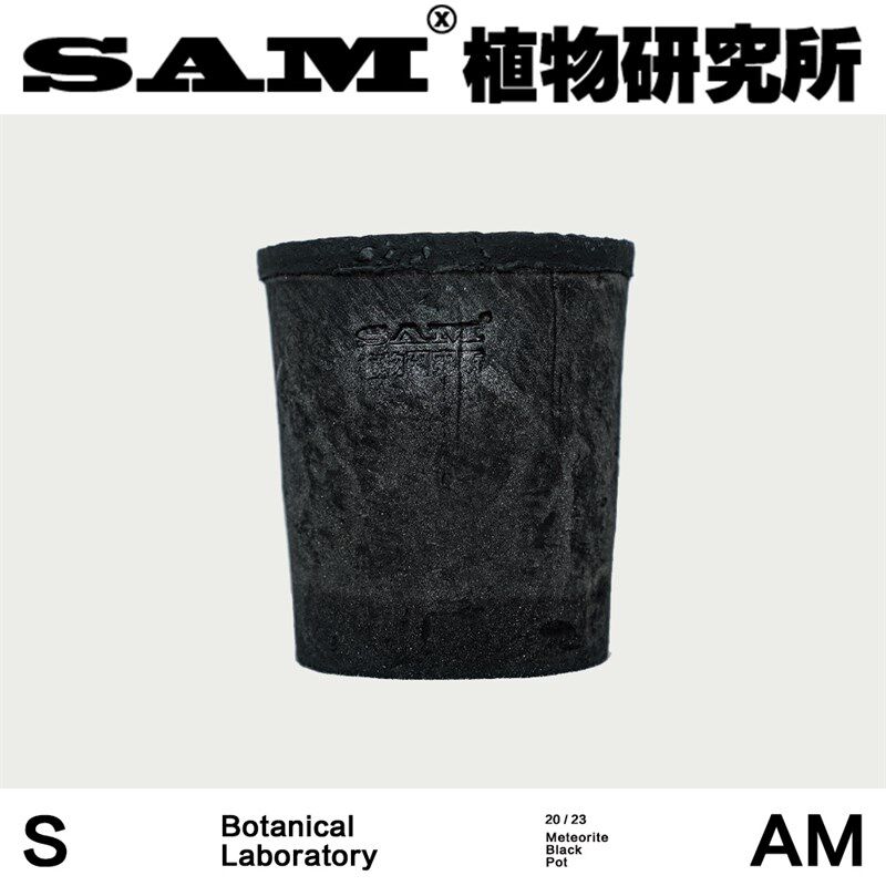 陨石黑陶盆/纯手工瓦盆/超透气植物花盆/绿植家居装饰花盆