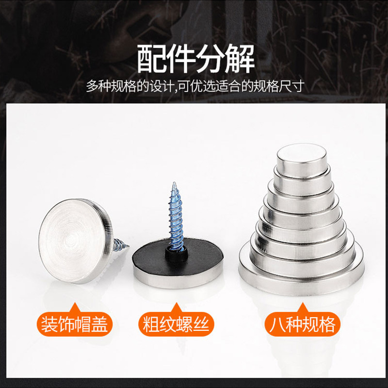镜钉不锈钢广告钉亚克力板广告牌固定装饰钉玻璃塑料螺丝钉扣盖帽