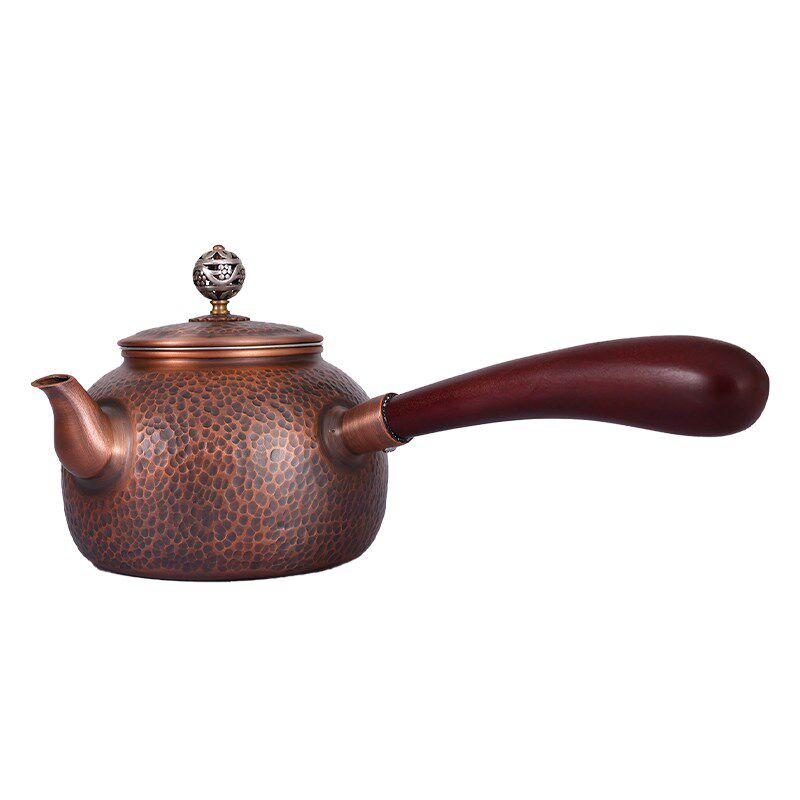 张壹铜铜壶烧水壶煮茶壶手工纯紫铜茶壶红铜家用沏茶壶茶具电陶炉