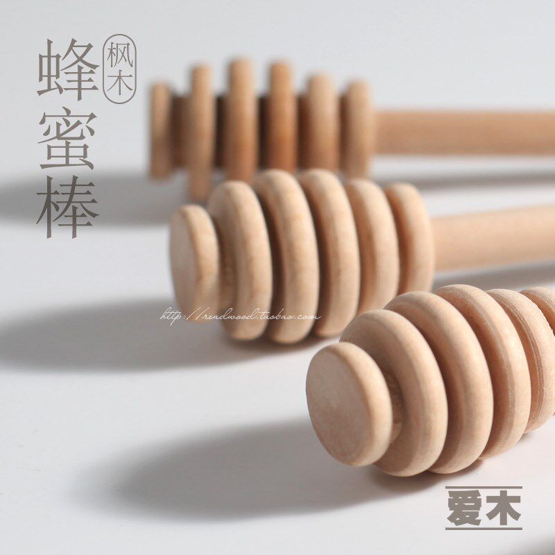 木质蜂蜜搅拌棒无漆无蜡日式家用蜂蜜棒取用木棒搅棍棒工具伴手礼