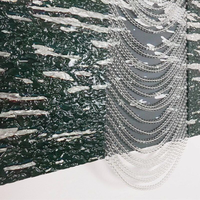 客厅挂画玄关装饰画压克力水波纹立体实物画绿色系装饰画定制