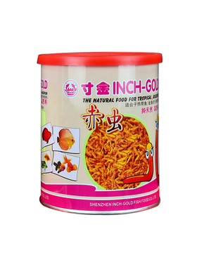 寸金龟粮鱼食赤虫红虫虫干热带鱼金鱼观赏鱼饲料活饵替代饲料伴侣