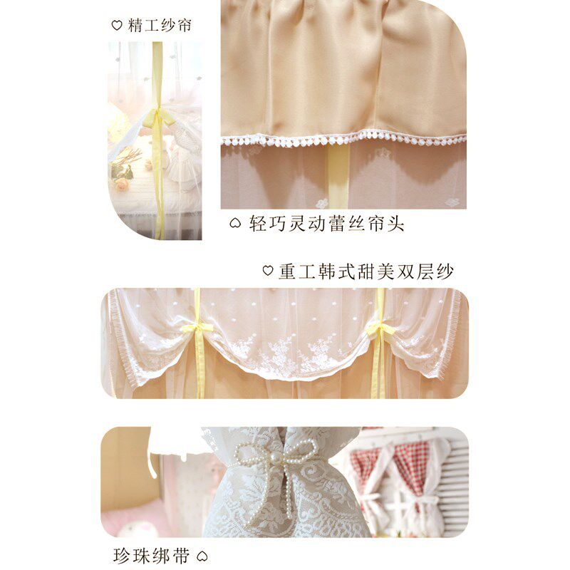 滑轨子母床下铺铁床布帘家用家居床帘单人强遮光防风隔断宿舍透气