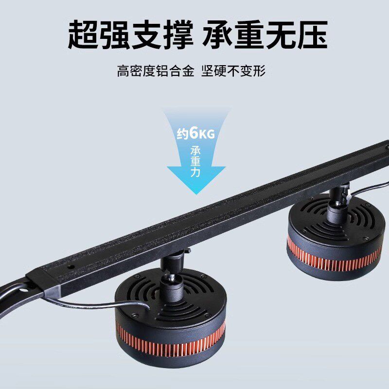 鱼缸龙门支架全铝筒灯架吊架加厚溪流缸水草灯支架DIY挂架铝型材