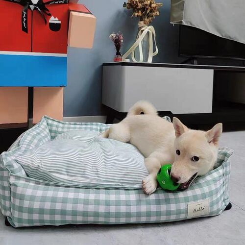四季通用全可拆洗狗窝宠物窝猫窝垫子韩式简约冬季保暖小型犬狗床