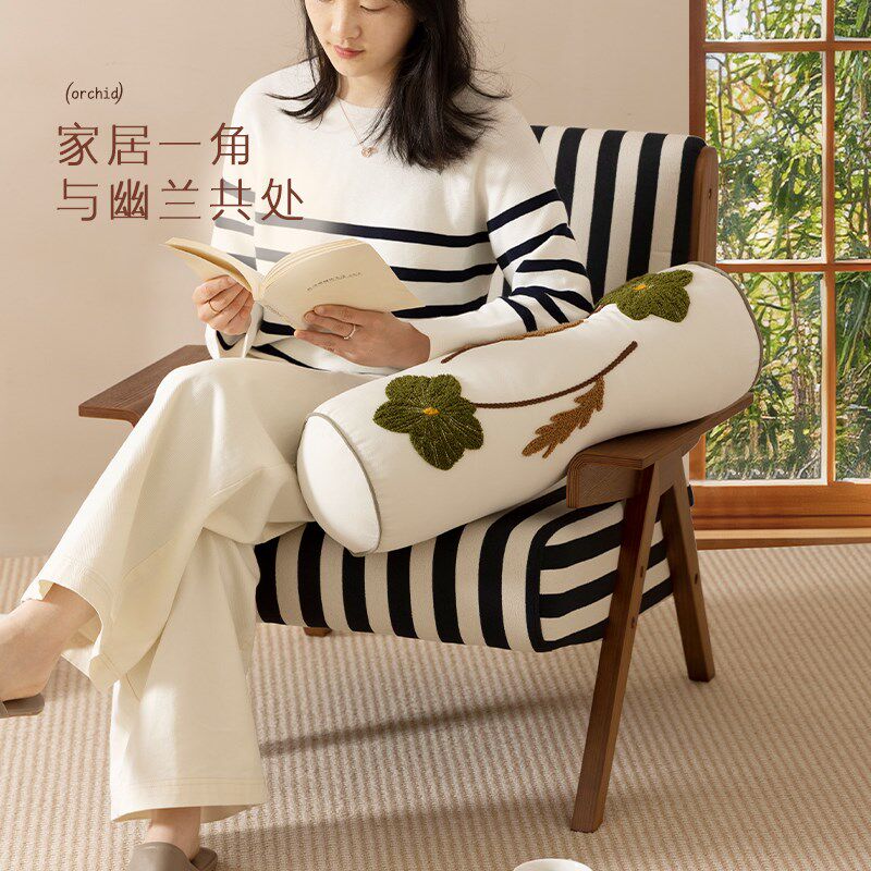 抱枕沙发客厅高级感中式长条枕靠枕头枕飘窗靠垫装饰抱枕套可拆洗