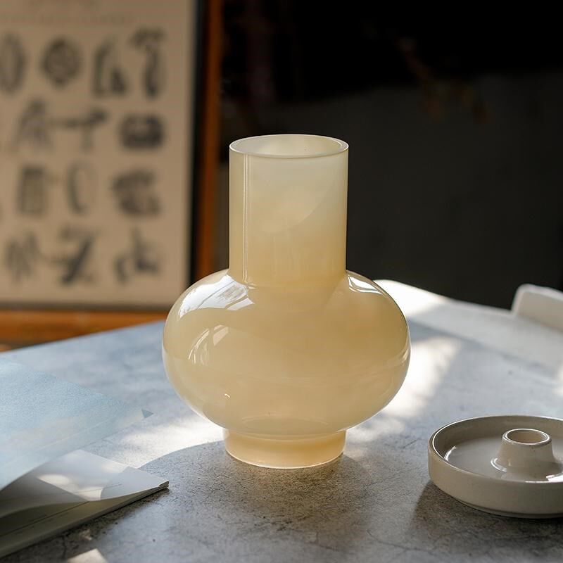 笨拙的象日式陶瓷花瓶复古壶型桌面艺术感摆件家居饰品侘寂风花器