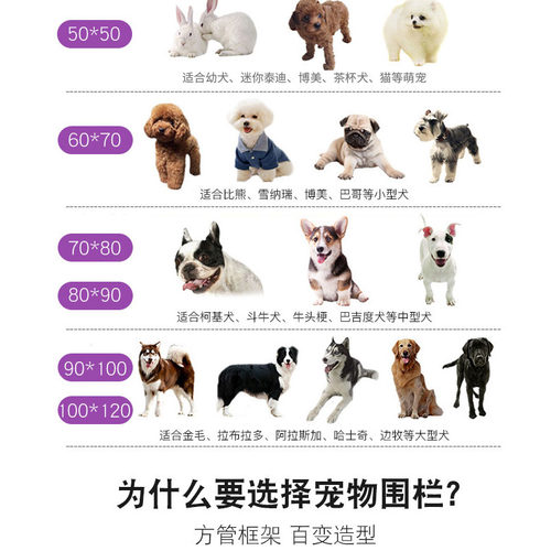 狗笼子大型宠物围栏小中大型犬家用室内笼狗栅栏超大空间兔笼护栏