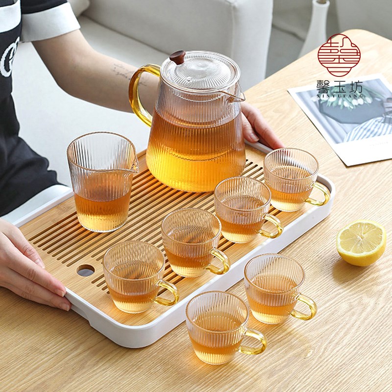 馨玉坊日式耐高温玻璃煮茶壶煮茶器家用内胆过滤烧茶泡茶壶大容量