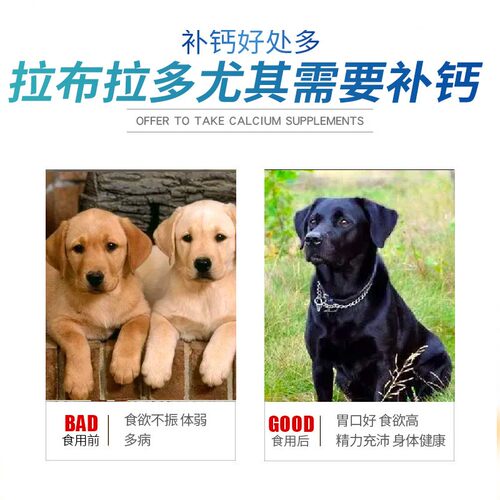 拉布拉多专用钙片宠物骨头补钙狗狗老年幼犬成犬关节微量元素身体