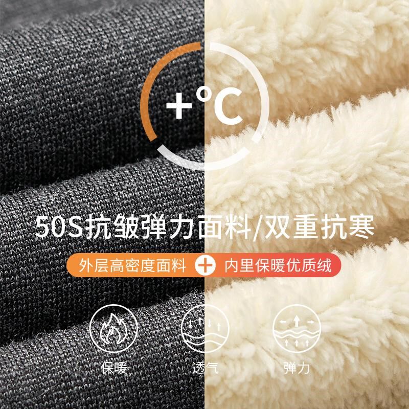春织妈妈棉裤中老年人男士秋冬加绒加厚宽松长裤老人保暖裤裤子女