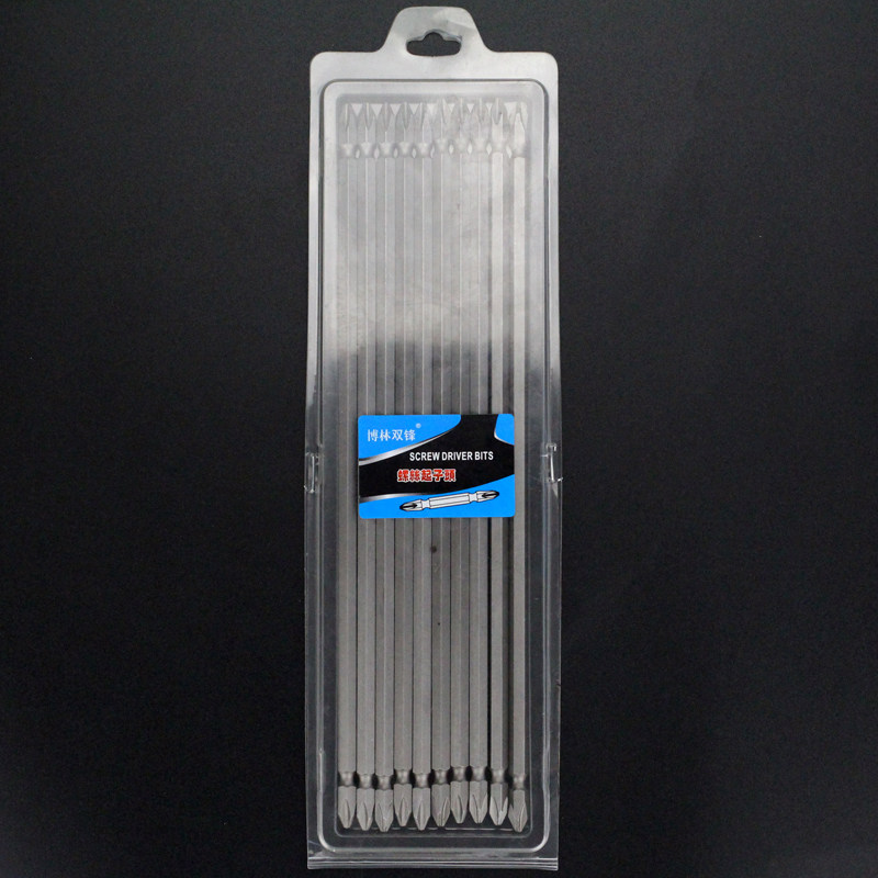 双头s2十字手电钻电动螺丝刀批头加长风批磁性套装ph2起子头250mm