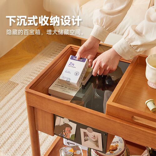 边几家用沙发边柜可移动小推车床头茶几小桌子创意角几收纳置物柜