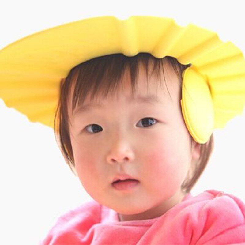 宝宝洗头神器婴儿童防水护耳小孩洗澡幼儿洗发浴帽可调节0-6岁