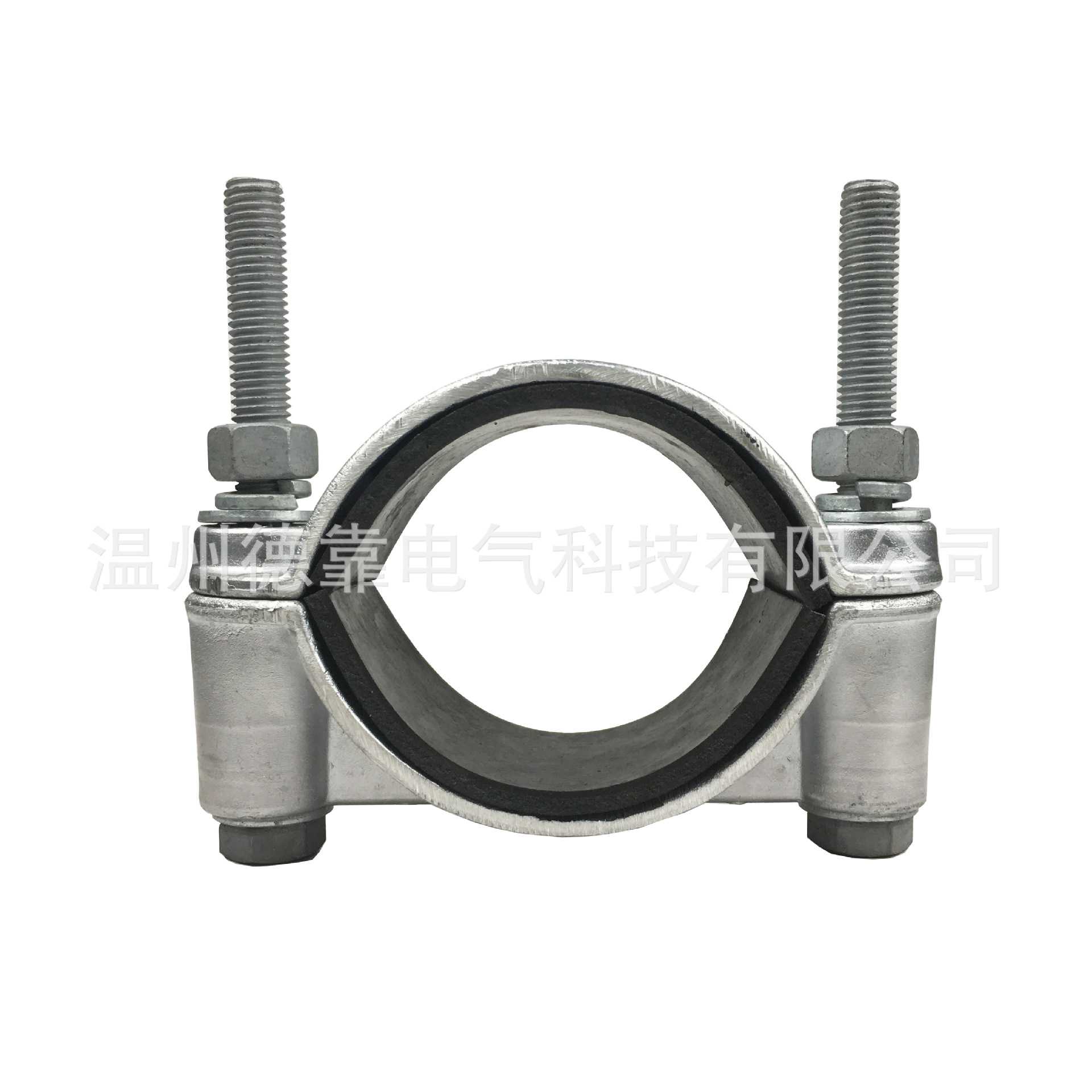 JGW-3电缆夹具抱箍 铝合金高压电缆固定线夹子卡玛卡箍包箍金具