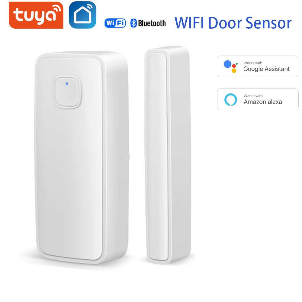 TUYA Wifi门磁WIFI门窗传感器报警器英文涂鸦智能门磁报警器